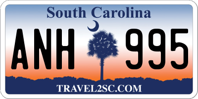 SC license plate ANH995