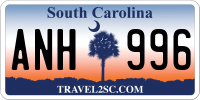 SC license plate ANH996