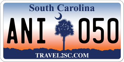 SC license plate ANI050