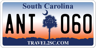 SC license plate ANI060