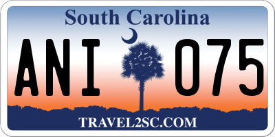 SC license plate ANI075