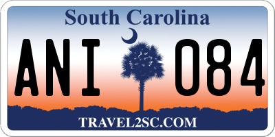 SC license plate ANI084
