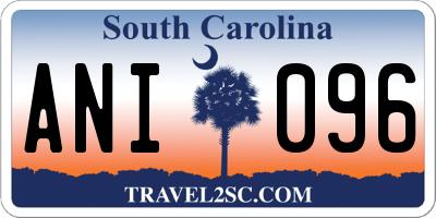 SC license plate ANI096