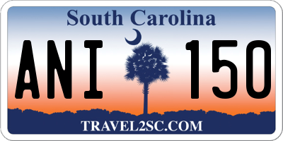 SC license plate ANI150