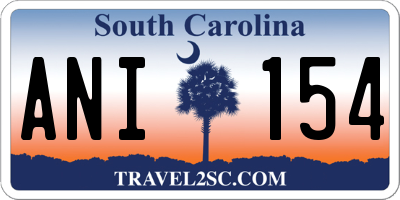 SC license plate ANI154
