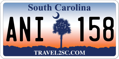 SC license plate ANI158