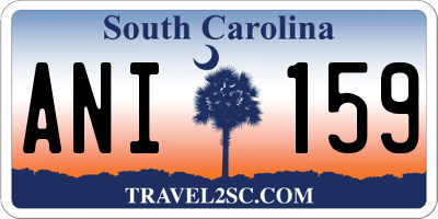 SC license plate ANI159