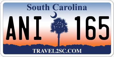 SC license plate ANI165