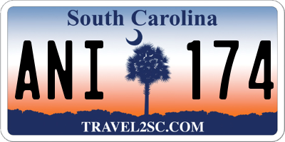 SC license plate ANI174