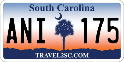 SC license plate ANI175