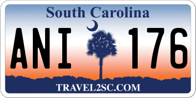 SC license plate ANI176