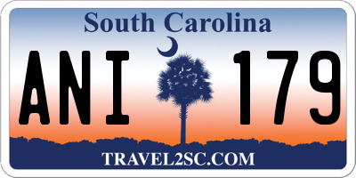 SC license plate ANI179