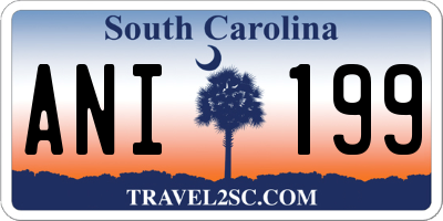 SC license plate ANI199