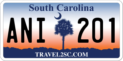 SC license plate ANI201