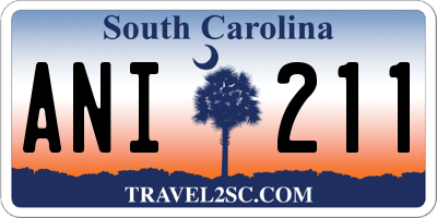 SC license plate ANI211