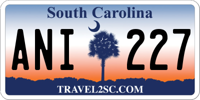 SC license plate ANI227