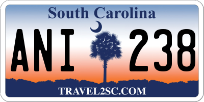 SC license plate ANI238