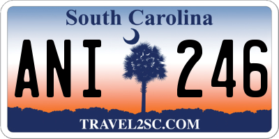 SC license plate ANI246