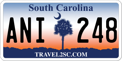 SC license plate ANI248