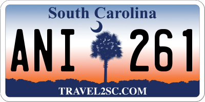 SC license plate ANI261