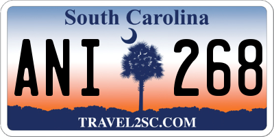 SC license plate ANI268