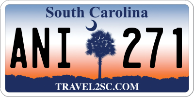 SC license plate ANI271