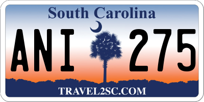 SC license plate ANI275