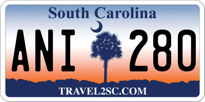 SC license plate ANI280