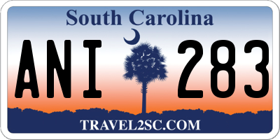 SC license plate ANI283