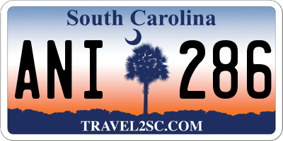 SC license plate ANI286