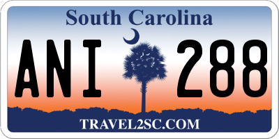 SC license plate ANI288