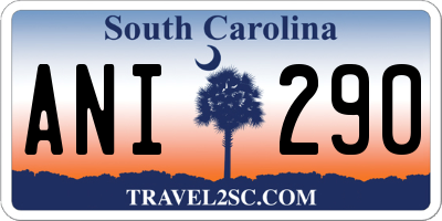 SC license plate ANI290