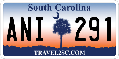 SC license plate ANI291