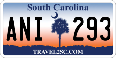 SC license plate ANI293