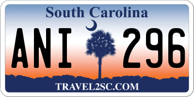 SC license plate ANI296