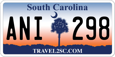 SC license plate ANI298