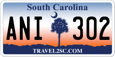 SC license plate ANI302