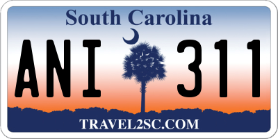 SC license plate ANI311