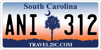 SC license plate ANI312