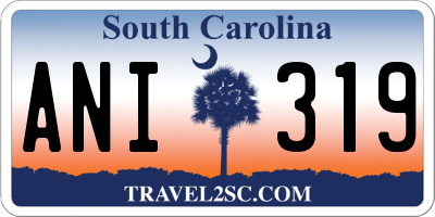 SC license plate ANI319