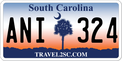 SC license plate ANI324