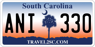 SC license plate ANI330