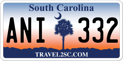 SC license plate ANI332