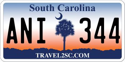 SC license plate ANI344