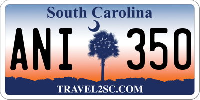 SC license plate ANI350