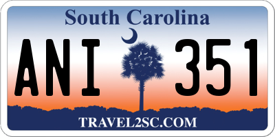 SC license plate ANI351