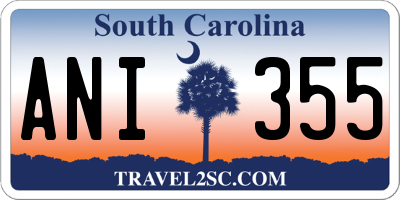 SC license plate ANI355