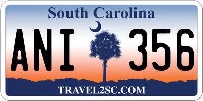 SC license plate ANI356