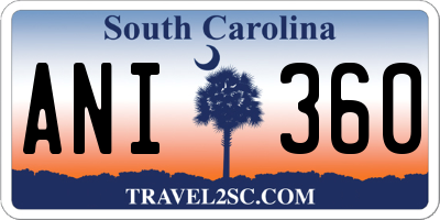 SC license plate ANI360