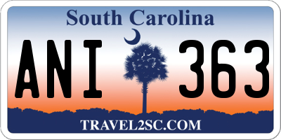 SC license plate ANI363